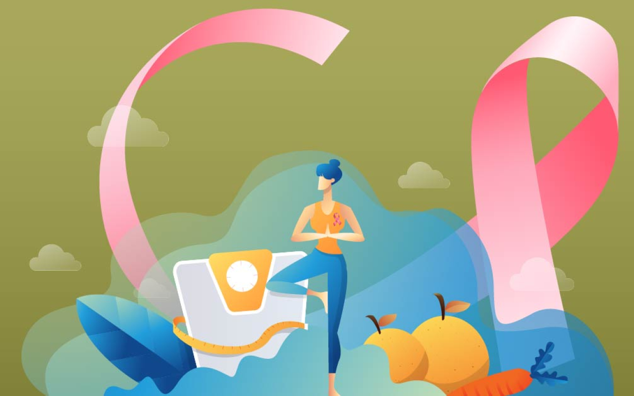 Lifestyle and cancer prevention course with healthy diet guidance