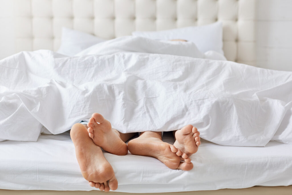 Senior partners enjoying a benefits of sex and closeness