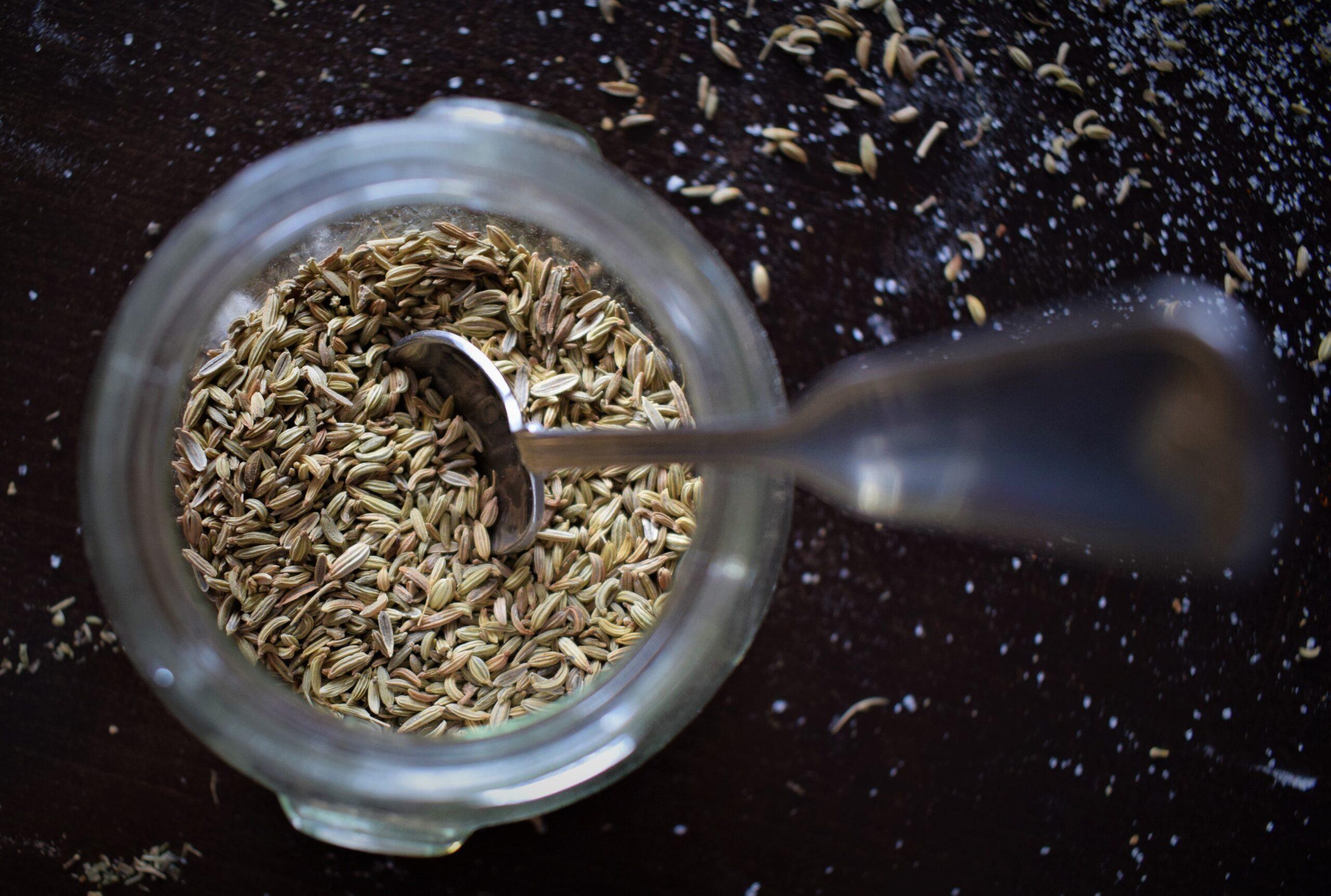 Glass of cumin showing cumin benefits